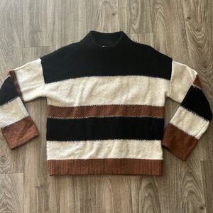 Turtleneck Striped Sweater